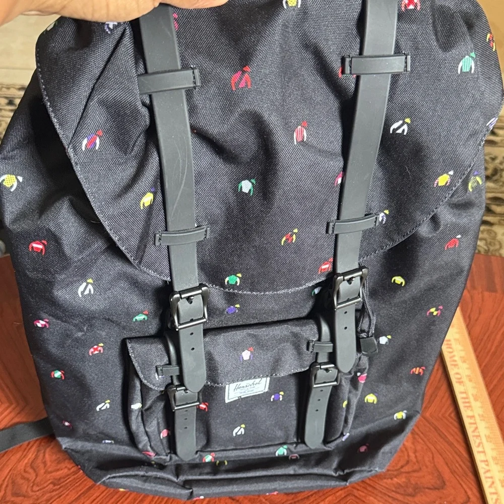 Herschel Supply Company Black Backpack with Multicolor Accents